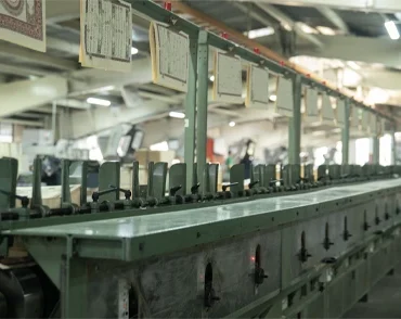 Industrial sorting machine used for organizing and separating materials in printing and packaging